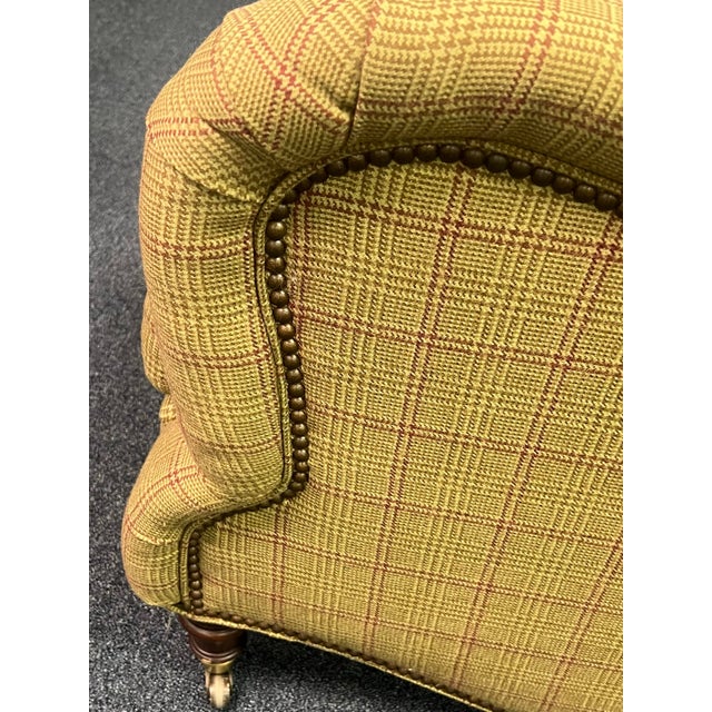 Stanford Furniture “Watson” English Rolled Arm Lounge Chair For Sale - Image 9 of 10