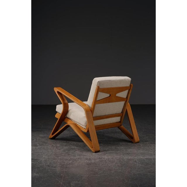 Brown Mid-Century Modern Armchair Set by De Coene, 1950s For Sale - Image 8 of 18