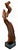 Costa Rican Henry Villalobos Cypress Wood Abstract Sculpture Titled Ceremony Signed and Labeled Measures 7" wide, 5 1/2"...