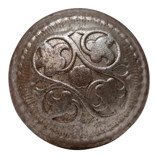 Antique Russell & Erwin Cast Iron Amarat Passage Door Knob For Sale