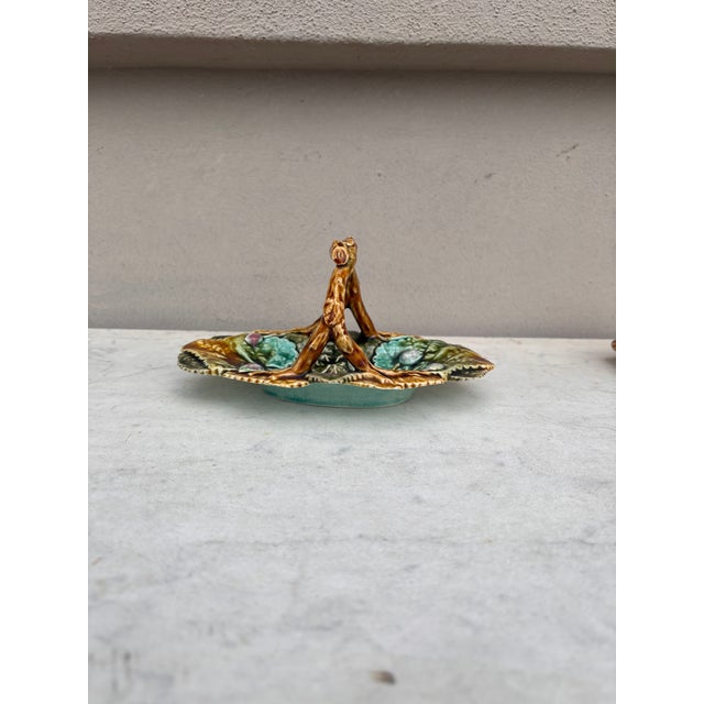 19th Century Majolica Basket Choisy Le Roi For Sale - Image 4 of 6