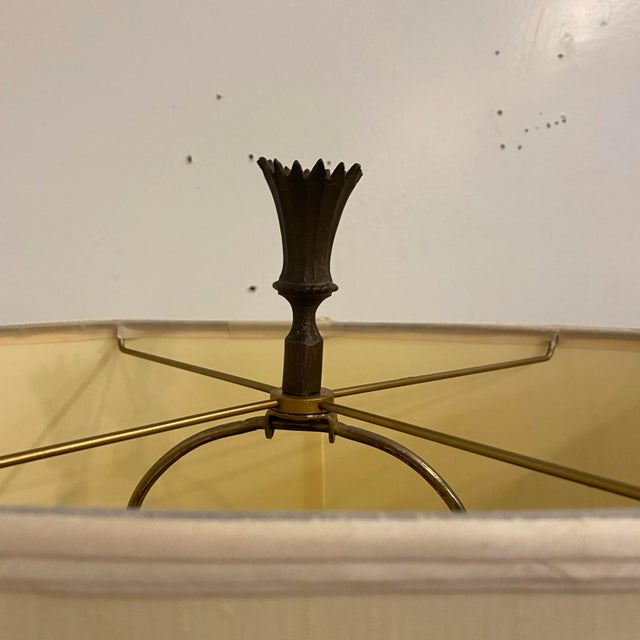 Metal Roman Helmet Table Lamp Substantial Large For Sale - Image 7 of 13