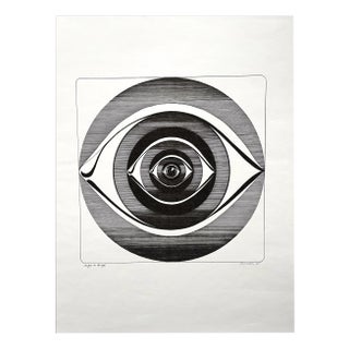 C. Keller, Auge Um Auge, 1975, Print For Sale