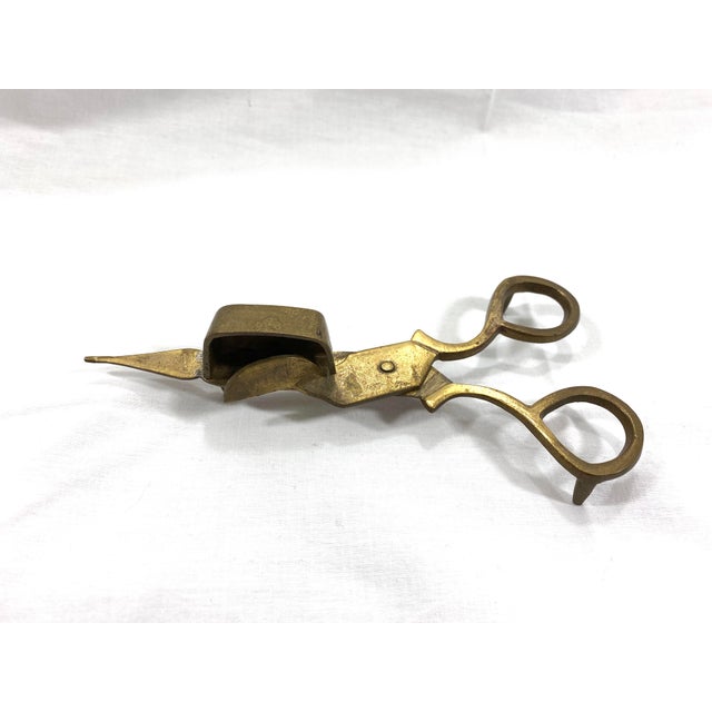 Antique Brass Candle Snuffer/Wick Scissors Chairish