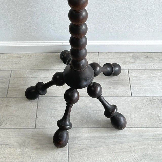 Early 20th Century Ball and Stick Hand Turned Oak Coat & Hat Rack For Sale In New York - Image 6 of 15