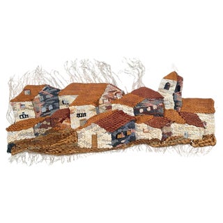 Mid-Century Brutalist Macrame Tapestry, 1950s For Sale