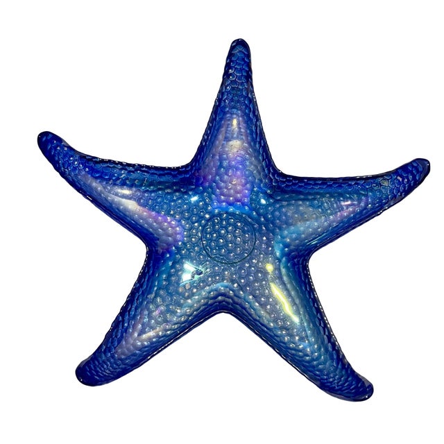 1970s 1970s Akcam Iridescent Glass Starfish Stackable Bowls - Set of 4 For Sale - Image 5 of 11