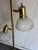 Mid-Century Modern 1970s Brass Glass-Dome 3 Light Floor Lamp For Sale - Image 3 of 4