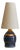 1960s French Gilt Ceramic Table Lamp with Paper Shade by Georges Pelletier For Sale