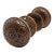 1870s Antique American Bronze Door Knobs With Rosettes - A Pair For Sale