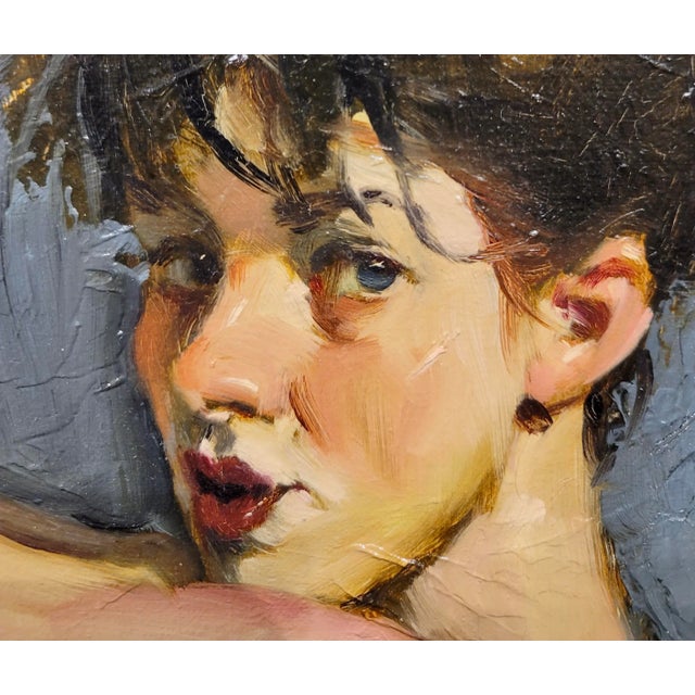 Malcolm Liepke -Young Girl Feeling Sexy -Oil Painting For Sale In Los Angeles - Image 6 of 8