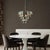 2020s Aloadecor 6-Light Dimmable 5-Tier Smoked Crystal Chandelier 22" Modern Pendant Light Fixture With Polished Nickel Finish and Stainless Steel Accents For Sale - Image 5 of 6