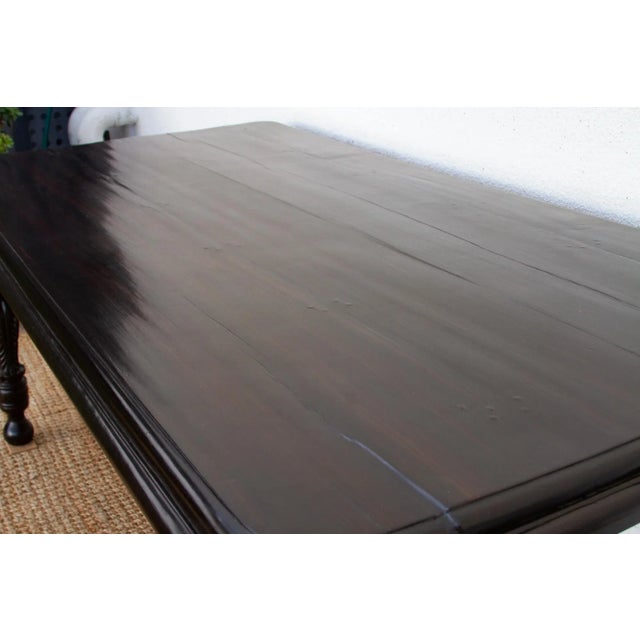 Rare Original Anglo Indian Dining Table For Sale In Los Angeles - Image 6 of 8