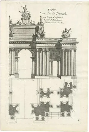 Le Rouge, Triumphal Arch, 1785, Paper