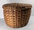 American 19th Century Native American Northeast Indian Polychrome Covered Splint Basket For Sale - Image 3 of 13