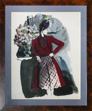 "Jean Pages Watercolor for Vogue Magazine 1938"