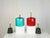 Pendant Lamps with Glass Shades, 1950s, Set of 2 For Sale - Image 10 of 13