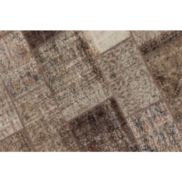 Handmade Vintage Patchwork Rug. 6'4" X 9'5" For Sale - Image 4 of 4