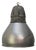 Vintage Industrial French Grey Metal Pendant Lamps from Mazda For Sale