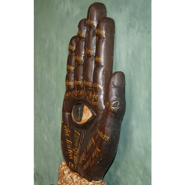 19th Century Fortune Tellers Painted Palmistry Advertising Sign For Sale - Image 11 of 18
