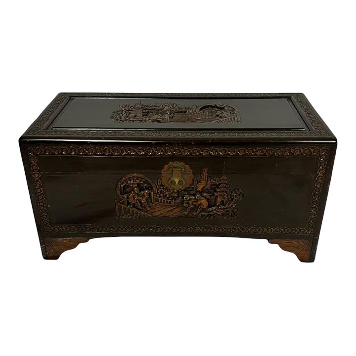 Mid 18th Century Handcrafted Chinese Cedar Wood Chester Chairish