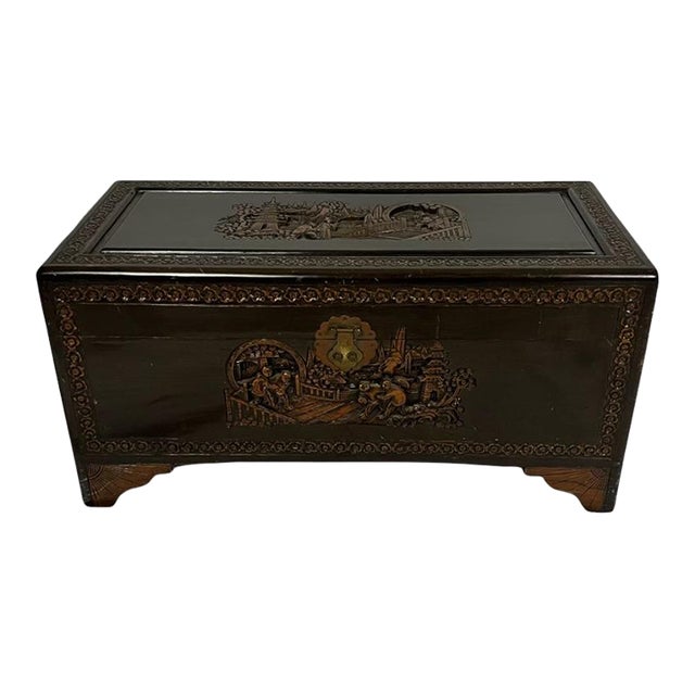 Mid 18th Century Handcrafted Chinese Cedar Wood Chester Chairish