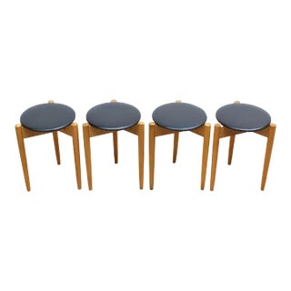 Set of 4 Mid Century Stools by Legate Furniture of Scotland For Sale