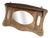 Small Antique Indonesian Teak Wall Mirror, 1980s For Sale