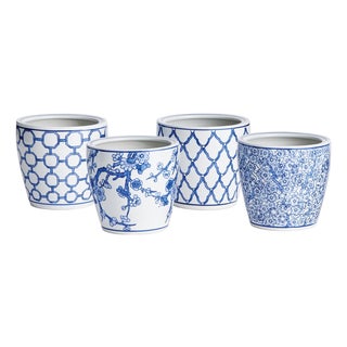 Barclay Butera Dynasty Midi Pots, Set Of 4 For Sale