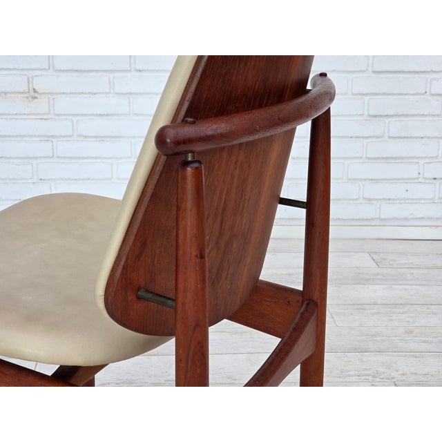 Vintage Danish Chairs in Teak by Arne Vodder, 1960s, Set of 3 For Sale - Image 9 of 18