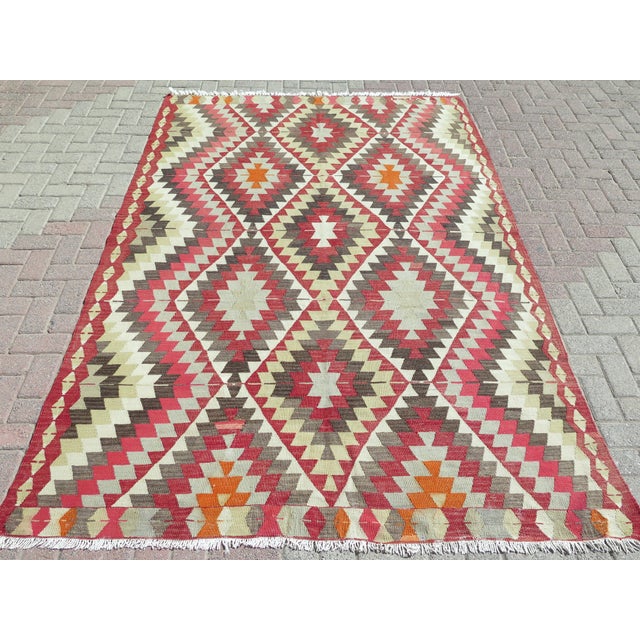 The Carpet Rug you are about to purchase is a Vintage Handmade Turkish Rug that is considered a collection piece due to...