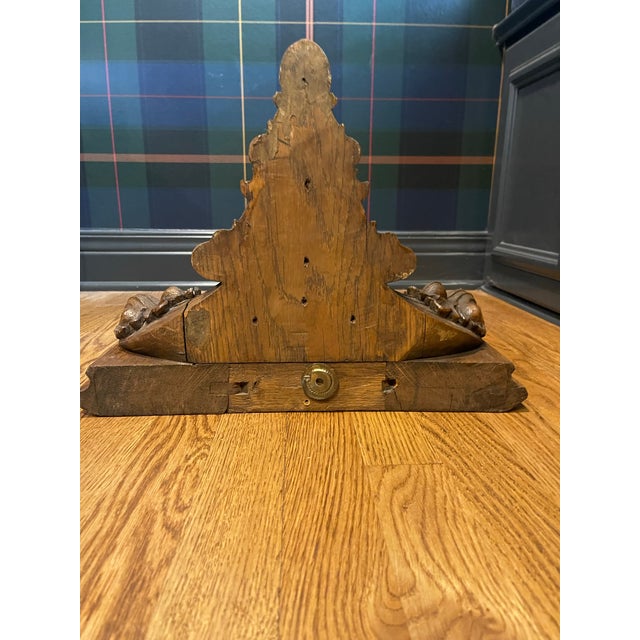 Intricate Carved Wood Fleur De Lis Architectural Salvage Wall Piece For Sale - Image 4 of 11