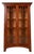 Ethan Allen American Impressions Arts & Crafts Cherry Lighted Curio Cabinet For Sale