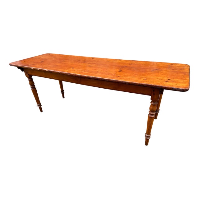 Large French Farm Table, 1920s For Sale