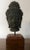 Chinese Antique Bronze Bust of Buddha Mounted on a Wood Stand For Sale - Image 3 of 11