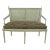 French Louis XVI Gray Painted Cane Settee For Sale