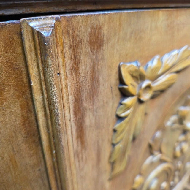 Italian Rococo Revival Carved Cabinet-on-Stand With Antiqued Gilt and Polychrome Decoration, Mid-20th Century For Sale - Image 14 of 18