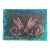 1970s Abstract Moon Bunnies Series Mixed Media Painting by Elia For Sale