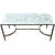Early 20th Century French White Marble & Brass Coffee Table in the Maison Jansen Style For Sale - Image 12 of 12