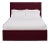 Hadley Full/Double Bedframe, Wine Velvet For Sale