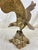 Mid 20th Century Vintage Solid Cast Brass Eagle Sculpture on Rocky Outcrop, 12” Tall For Sale - Image 5 of 9