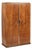 Antique French Art Deco Mahogany Wardrobe Armoire Cabinet, 1940s For Sale