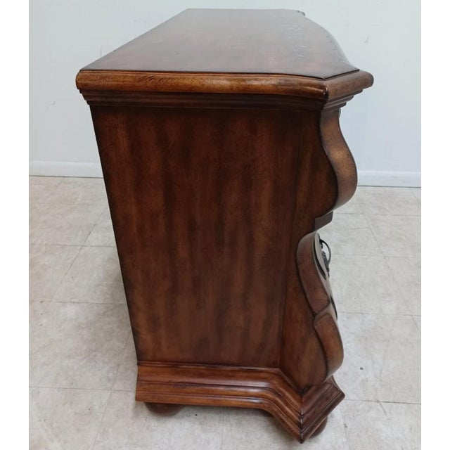 Wood 1990s Ethan Allen Legacy French Country Bombay Server Console Dresser Paint Decorated For Sale - Image 7 of 12