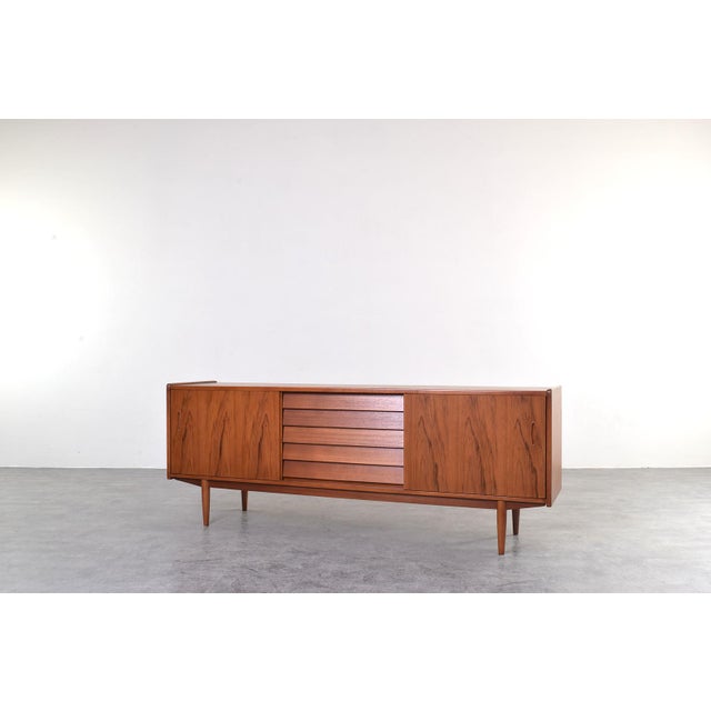 Wood Mid-Century Teak Trio Sideboard by Nils Jonsson for Hugo Troeds, Sweden, 1960s For Sale - Image 7 of 18