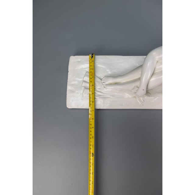 Mid-Century White Ceramic Figurative Sculpture, ca. 1950s For Sale - Image 15 of 18