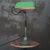 1950s Vintage Industrial Green Enamel Banker Light For Sale - Image 5 of 8