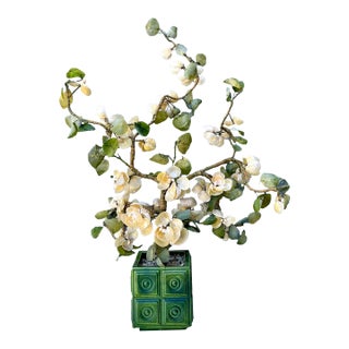 Vintage Regency Shell Flower Arrangement For Sale