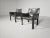 Cassina Cab-414 Armchairs in Grey Leather by Mario Bellini for Cassina, 1980s, Set of 2 For Sale - Image 4 of 11