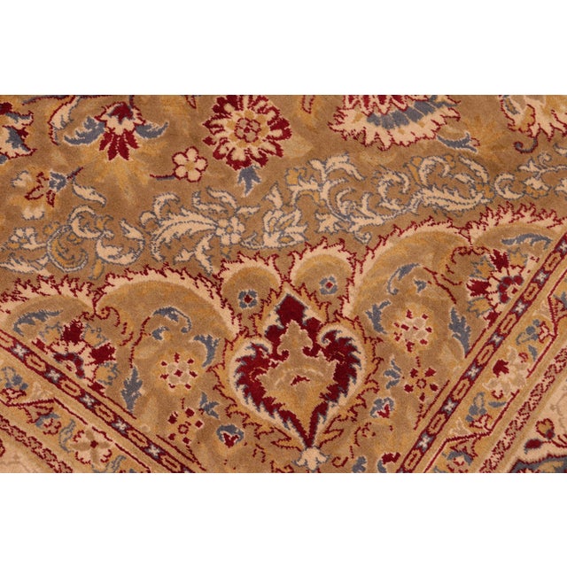 Shabby Chic Shabby Chic 1990's Pak-Persian Brown/Gold Wool Rug - 6'1'' X 8'11'' For Sale - Image 3 of 9