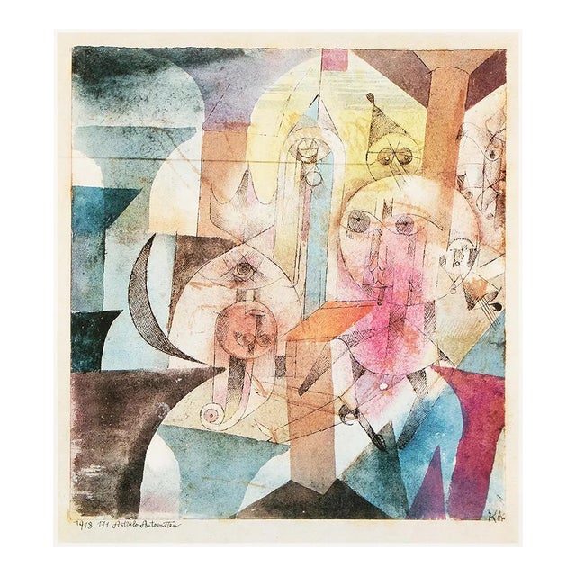 1989 After Paul Klee "Astral Automatons", Full-Color Print From France For Sale